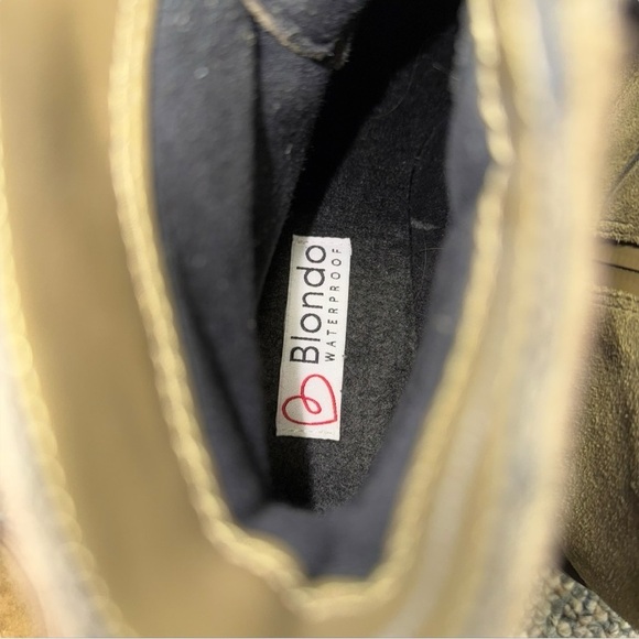 BLONDO Verity Waterproof Boot Suede Olive Green Size 8.5 M B7307 DD332 - Picture 9 of 13